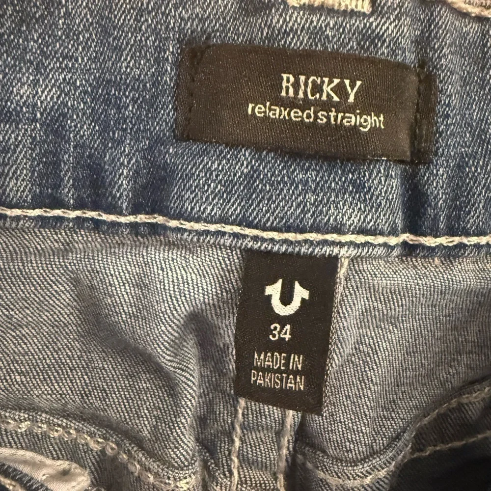 True Religion Ricky Relaxed Straight Jeans Size 34